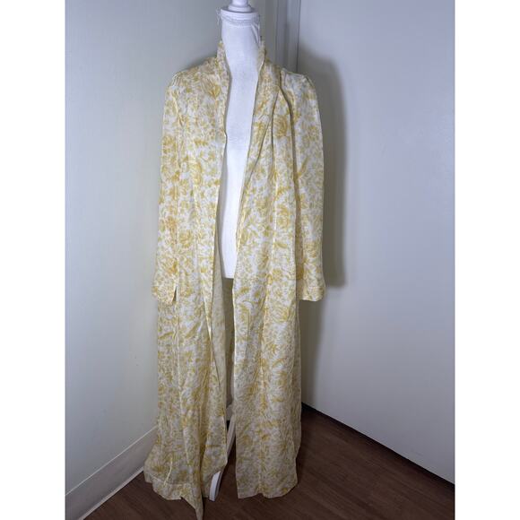 Golden Goose Yellow and White Floral Print Wrap Sz M - Picture 1 of 4